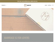 Tablet Screenshot of marriagesupply.com